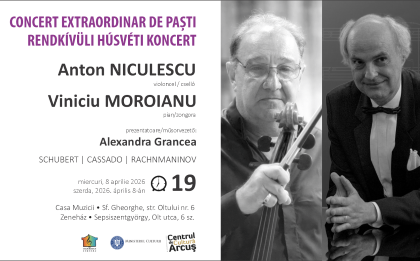Concert special de violoncel si pian la Casa Muzicii din Sfant Gheorghe astaizi