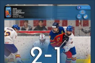 Hochei Romania a invins Spania la Campionatul Mondial U18