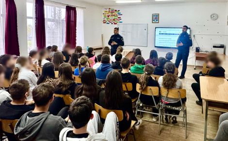 Noi actiuni desfasurate de poliitistii din Covasna pentru sporirea sigurantei scolare