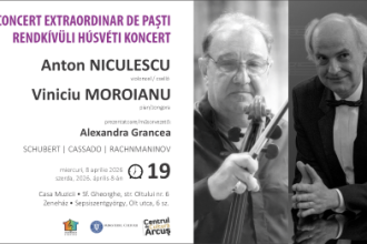 concert extraordinar de violoncel si pian la casa muzicii din sfantu gheorghe maine