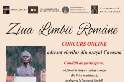 Elevii din orasul Covasna invitati sa recite poezii romanesti intr un concurs online cu ocazia Zilei Limbii Romanesti