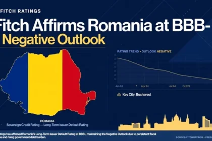 Fitch pastreaza ratingul suvern al Romaniei la BBB cu perspectiva negativa Ce avertismente face agentia si cum a reusit tara noastra sa evite retrogradarea la junk