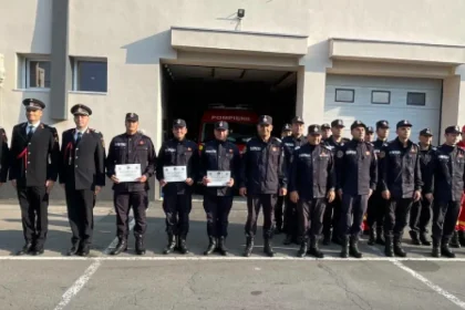 Avansare în grad, la ISU Covasna, de Ziua Pompierilor din România