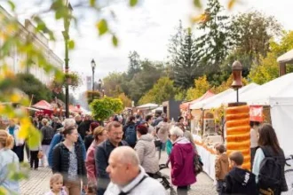 Colac secuiesc de 25 de metri, preparat la Festivalul Kurtoskalacs de la Sfântu Gheorghe