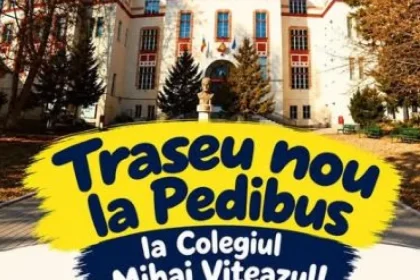 Traseu Pedibus nou spre clădirea H a Liceului „Puskás Tivadar”