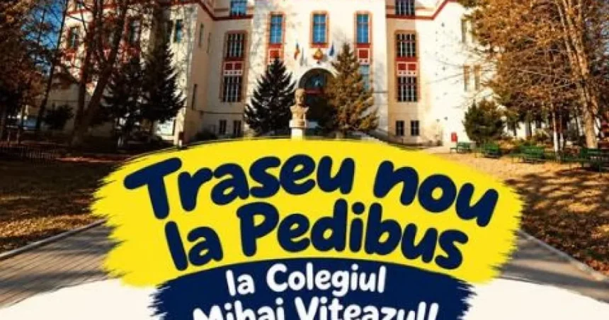 Traseu Pedibus nou spre clădirea H a Liceului „Puskás Tivadar”